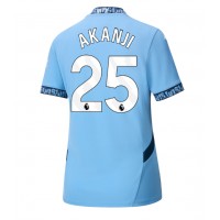 Echipament fotbal Manchester City Manuel Akanji #25 Tricou Acasa 2024-25 pentru femei maneca scurta